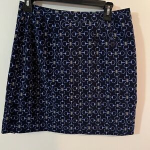 EP Pro size 6 golf skirt blue and gold